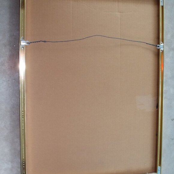 EUC Duck Print in Gold Metal Frame Approximately 18 1/4"x24 1/4"x1" - Picture 3 of 5